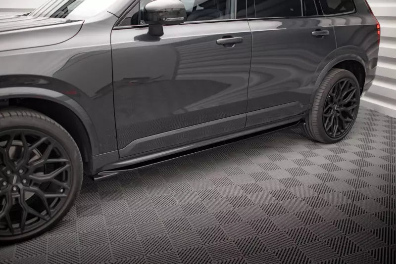 Maxton Design Seitenschweller (Paar) für Volvo XC90 R-Design Mk2 Facelift Hochglanz schwarz – Ansicht 1