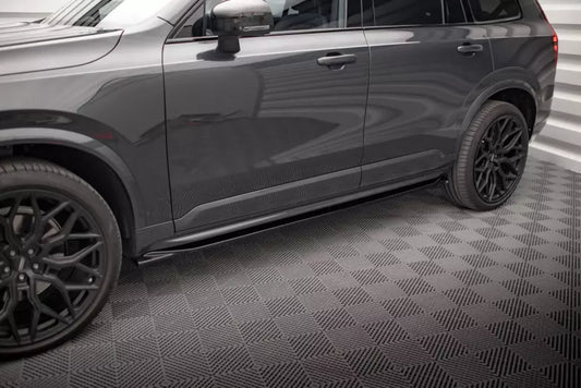 Maxton Design Seitenschweller (Paar) für Volvo XC90 R-Design Mk2 Facelift Hochglanz schwarz – Ansicht 1