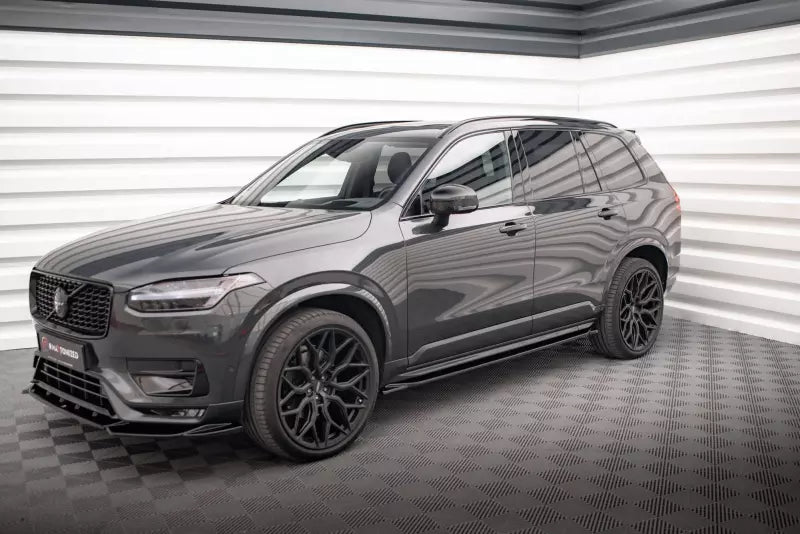 Maxton Design Seitenschweller (Paar) für Volvo XC90 R-Design Mk2 Facelift Hochglanz schwarz – Ansicht 2
