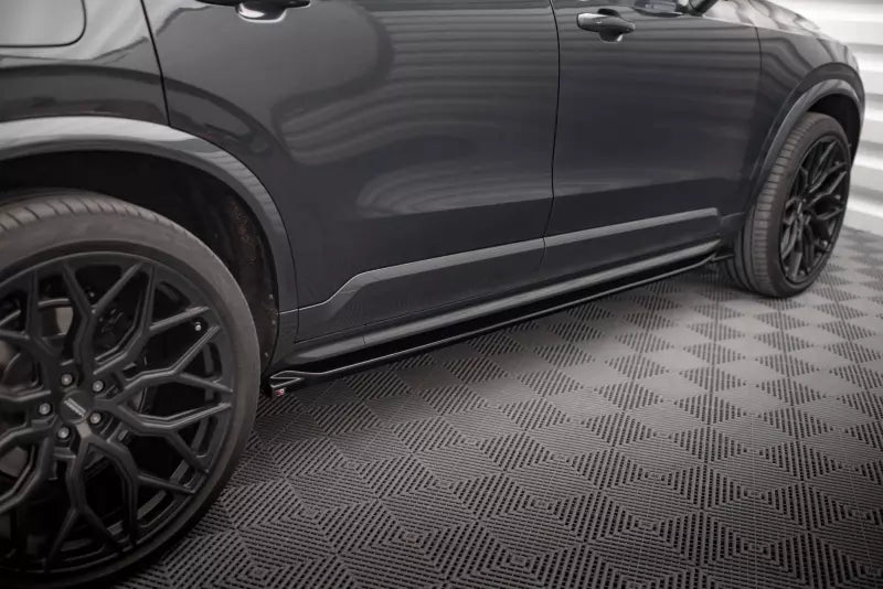 Maxton Design Seitenschweller (Paar) für Volvo XC90 R-Design Mk2 Facelift Hochglanz schwarz – Ansicht 3