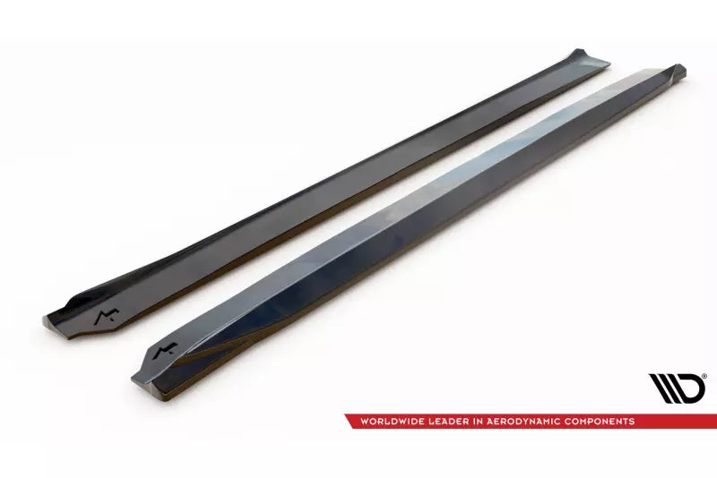 Maxton Design Seitenschweller (Paar) für Volvo XC90 R-Design Mk2 Facelift Hochglanz schwarz – Ansicht 4