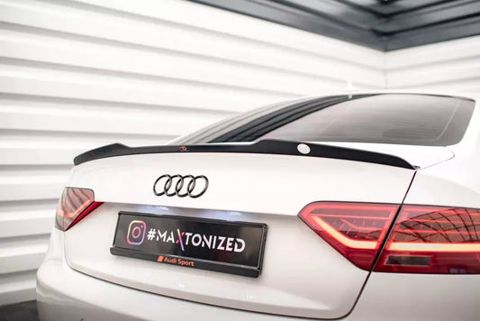 Maxton Design Heckspoiler Lippe V.2 für Audi A5 / A5 S-Line / S5 Coupe B8 8T Hochglanz schwarz – Ansicht 1