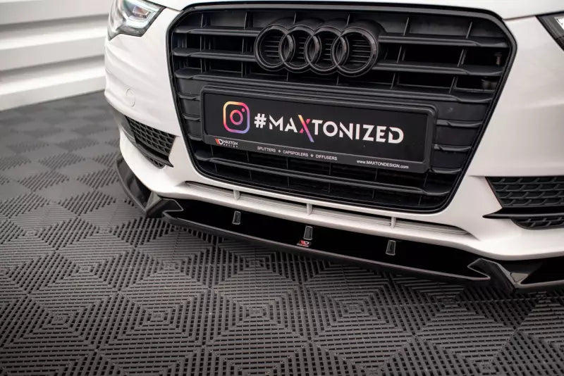 Maxton Design Frontlippe für Audi A5 Coupe B8 8T Facelift Hochglanz schwarz – Ansicht 3