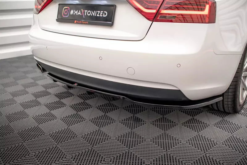 Maxton Design Heckdiffusor DTM Look für Audi A5 Coupe B8 8T Facelift Hochglanz schwarz – Ansicht 1