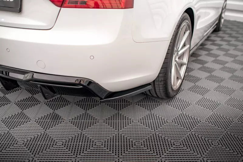 Maxton Design Diffusor Flaps für Audi A5 Coupe B8 8T Facelift Hochglanz schwarz – Ansicht 1
