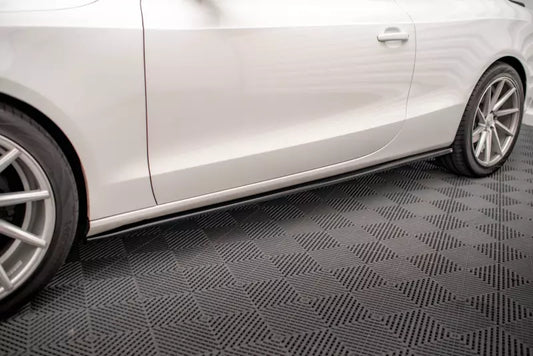 Maxton Design Seitenschweller (Paar) für Audi A5 / A5 S-Line / S5 Coupe B8 8T Hochglanz schwarz – Ansicht 1