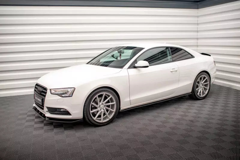Maxton Design Seitenschweller (Paar) für Audi A5 / A5 S-Line / S5 Coupe B8 8T Hochglanz schwarz – Ansicht 3