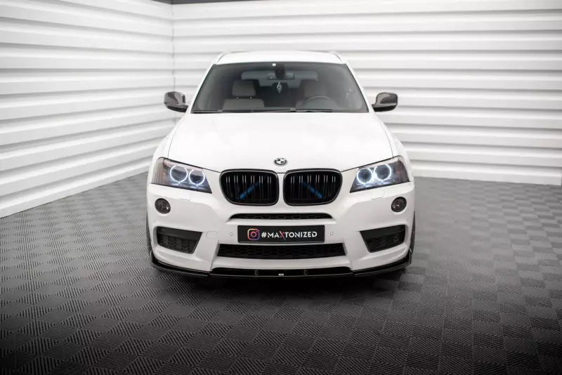 Maxton Design Frontlippe für BMW X3 M-Paket F25 Hochglanz schwarz – Ansicht 2