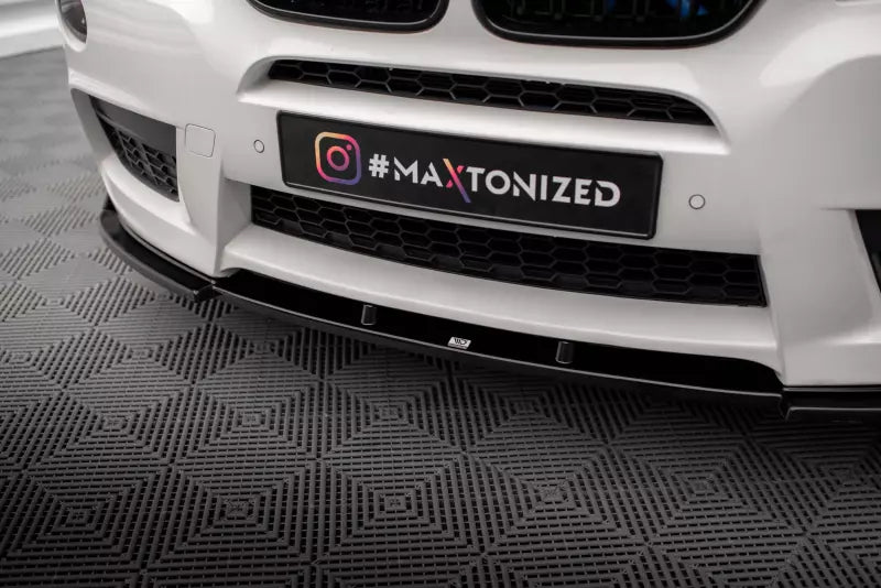 Maxton Design Frontlippe für BMW X3 M-Paket F25 Hochglanz schwarz – Ansicht 3