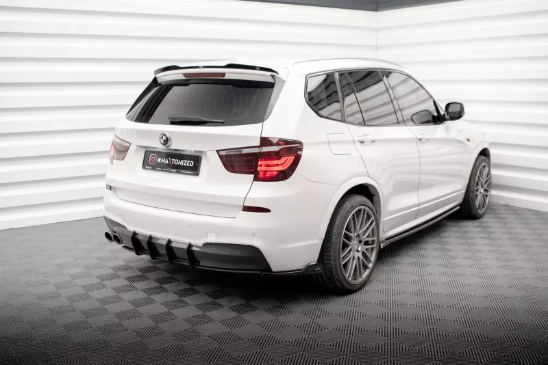 Maxton Design Diffusor Flaps für BMW X3 M-Paket F25 Hochglanz schwarz – Ansicht 2
