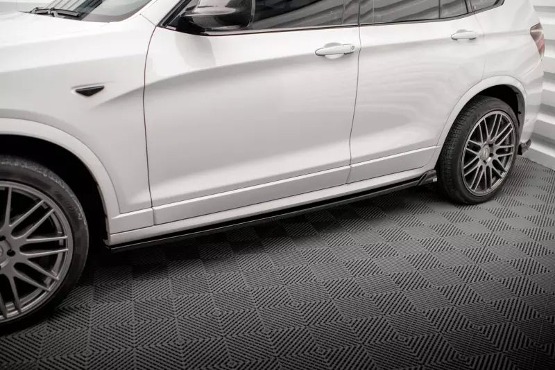 Maxton Design Seitenschweller (Paar) V.2 für BMW X3 M-Paket F25 Hochglanz schwarz – Ansicht 1