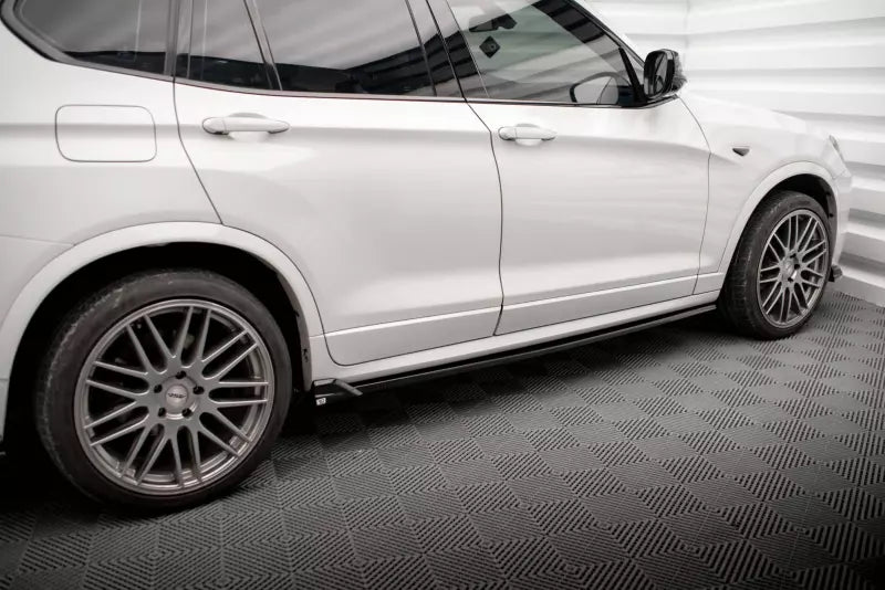 Maxton Design Seitenschweller (Paar) V.2 für BMW X3 M-Paket F25 Hochglanz schwarz – Ansicht 2