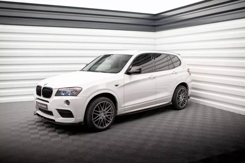 Maxton Design Seitenschweller (Paar) V.2 für BMW X3 M-Paket F25 Hochglanz schwarz – Ansicht 3