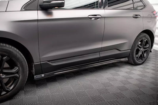 Maxton Design Seitenschweller (Paar) für Ford Edge Mk2 Hochglanz schwarz – Ansicht 1