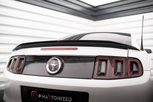 Maxton Design Heckspoiler Lippe für Ford Mustang Mk5 Facelift Hochglanz schwarz – Ansicht 1