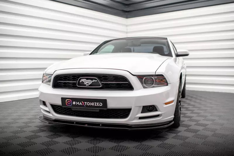 Maxton Design Frontlippe für Ford Mustang Mk5 Facelift Hochglanz schwarz – Ansicht 1