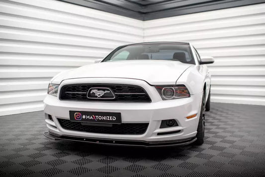 Maxton Design Frontlippe für Ford Mustang Mk5 Facelift Hochglanz schwarz – Ansicht 1