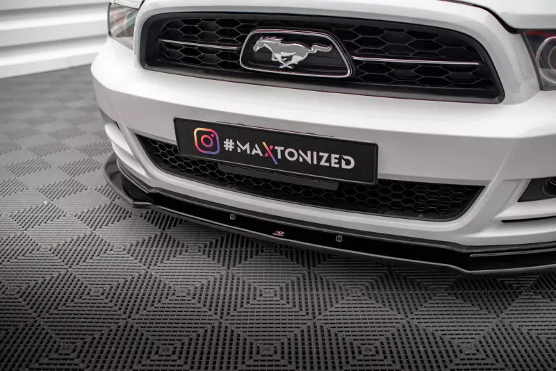 Maxton Design Frontlippe für Ford Mustang Mk5 Facelift Hochglanz schwarz – Ansicht 3