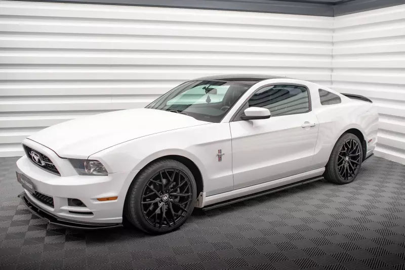 Maxton Design Seitenschweller (Paar) für Ford Mustang Mk5 Facelift Hochglanz schwarz – Ansicht 2