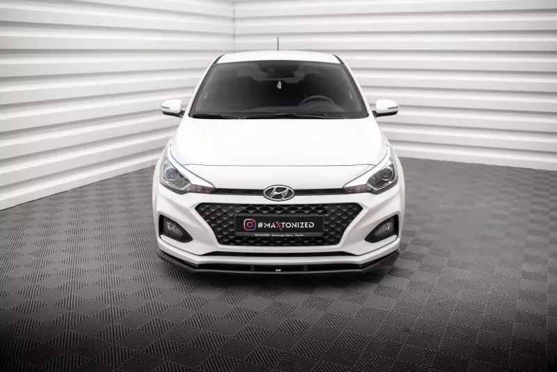 Maxton Design Frontlippe für Hyundai I20 Mk2 Facelift Hochglanz schwarz – Ansicht 2