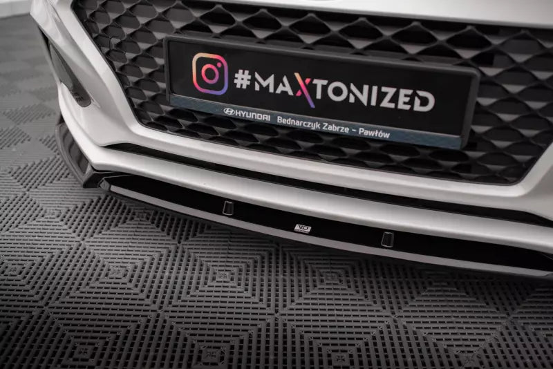 Maxton Design Frontlippe V.2 für Hyundai I20 Mk2 Facelift Hochglanz schwarz – Ansicht 3