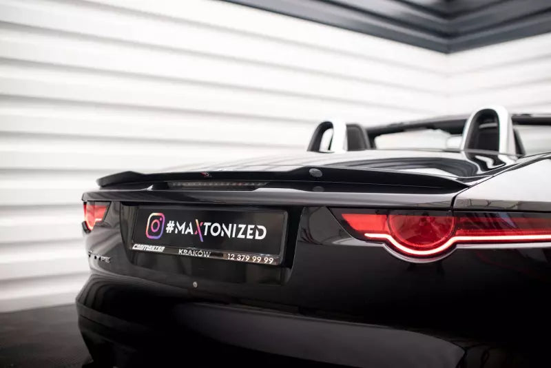 Maxton Design Heckspoiler Lippe für Jaguar F-Type Mk1 Facelift Hochglanz schwarz – Ansicht 1