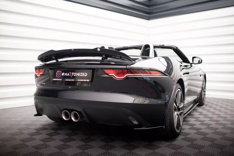 Maxton Design Heckspoiler Lippe für Jaguar F-Type Mk1 Facelift Hochglanz schwarz – Ansicht 2