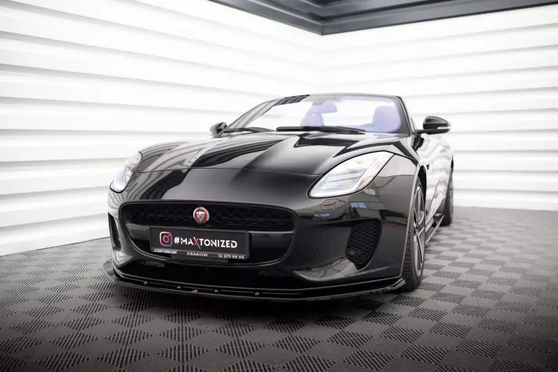 Maxton Design Frontlippe für Jaguar F-Type Mk1 Facelift Hochglanz schwarz – Ansicht 1
