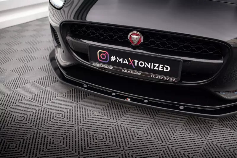 Maxton Design Frontlippe für Jaguar F-Type Mk1 Facelift Hochglanz schwarz – Ansicht 3