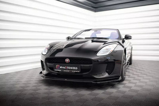 Maxton Design Frontlippe V.2 für Jaguar F-Type Mk1 Facelift Hochglanz schwarz – Ansicht 1