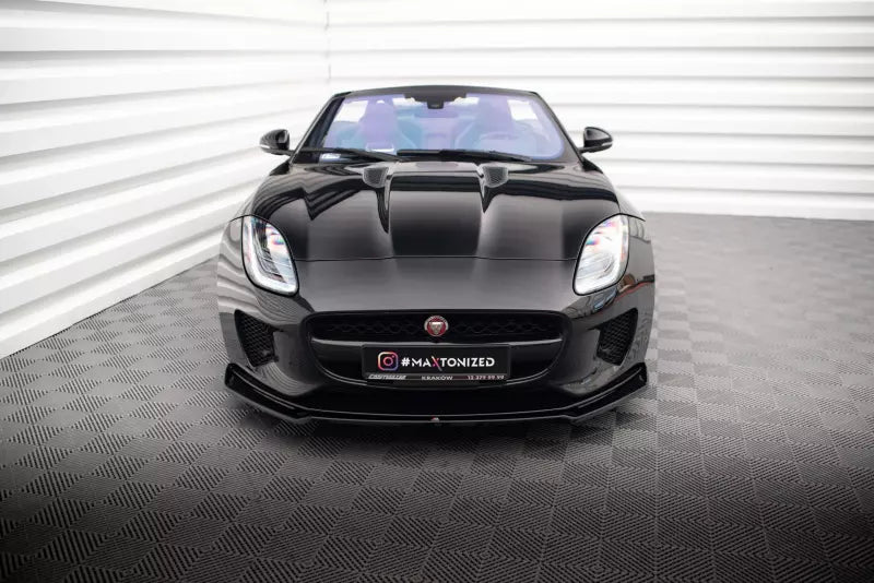 Maxton Design Frontlippe V.2 für Jaguar F-Type Mk1 Facelift Hochglanz schwarz – Ansicht 2