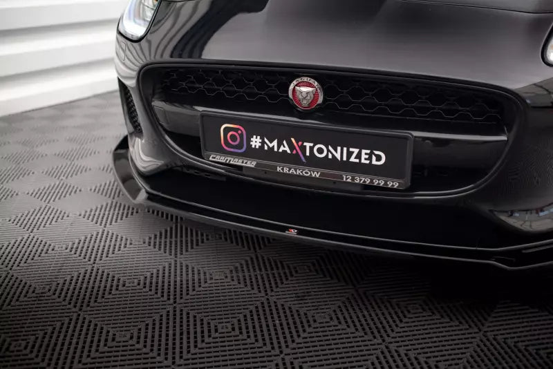 Maxton Design Frontlippe V.2 für Jaguar F-Type Mk1 Facelift Hochglanz schwarz – Ansicht 3