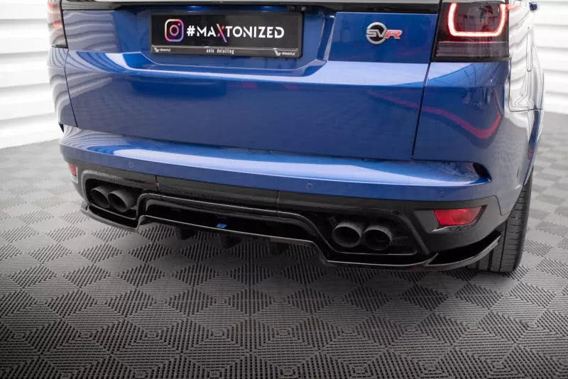 Maxton Design Heckdiffusor DTM Look für Land Rover Range Rover Sport SVR Mk2 Hochglanz schwarz – Ansicht 2