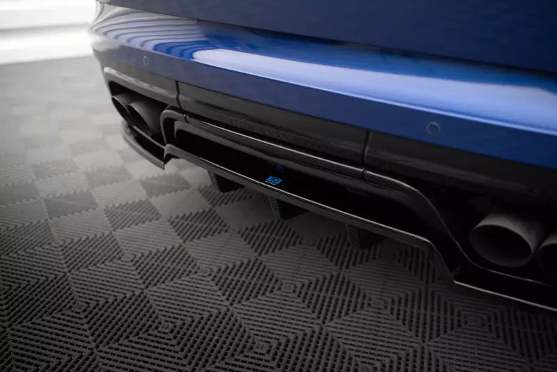 Maxton Design Heckdiffusor DTM Look für Land Rover Range Rover Sport SVR Mk2 Hochglanz schwarz – Ansicht 3