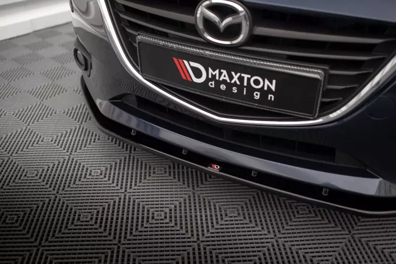 Maxton Design Frontlippe für Mazda 3 Mk3 Hochglanz schwarz – Ansicht 3