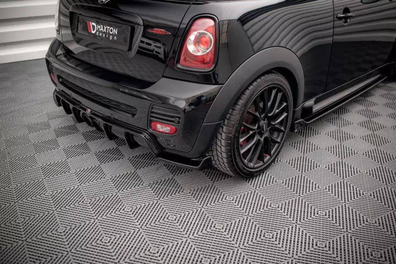Maxton Design Diffusor Flaps V.3 für Mini Cooper John Cooper Works R56 Hochglanz schwarz – Ansicht 1