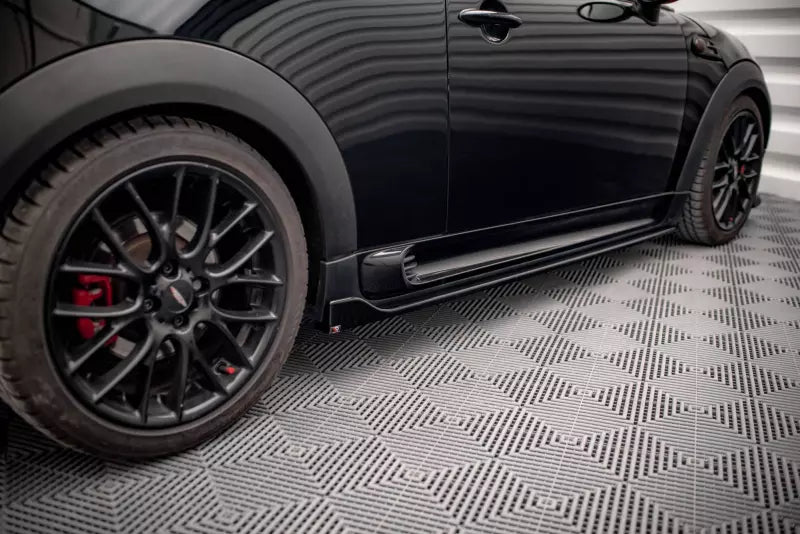Maxton Design Seitenschweller (Paar) für Mini Cooper John Cooper Works R56 Hochglanz schwarz – Ansicht 2