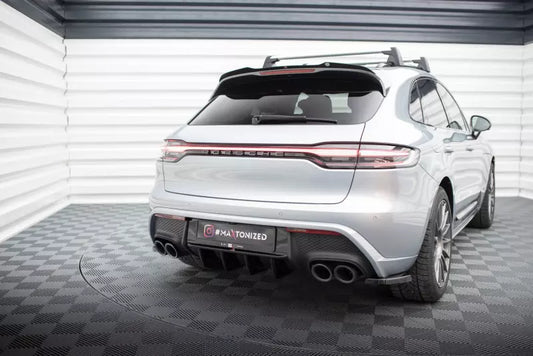Maxton Design Heckdiffusor für Porsche Macan Mk2 Hochglanz schwarz – Ansicht 1