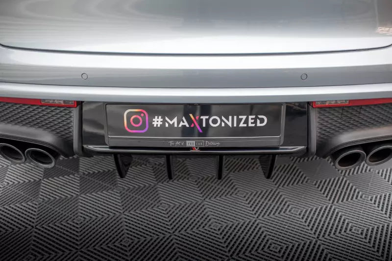 Maxton Design Heckdiffusor für Porsche Macan Mk2 Hochglanz schwarz – Ansicht 3