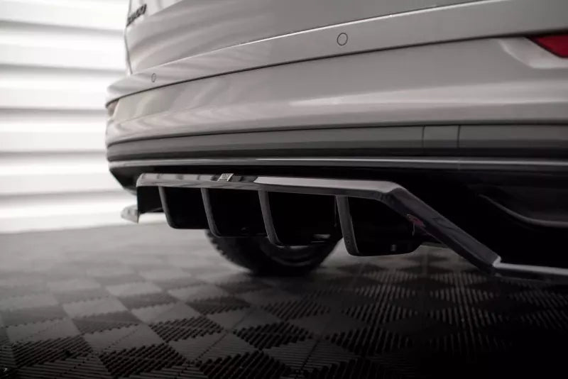 Maxton Design Heckdiffusor DTM Look für Skoda Karoq Sportline Mk1 Facelift Hochglanz schwarz – Ansicht 4