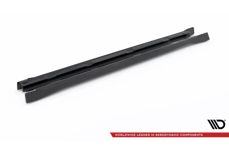Maxton Design Seitenschweller (Paar) für Skoda Karoq Sportline Mk1 Facelift Hochglanz schwarz – Ansicht 4