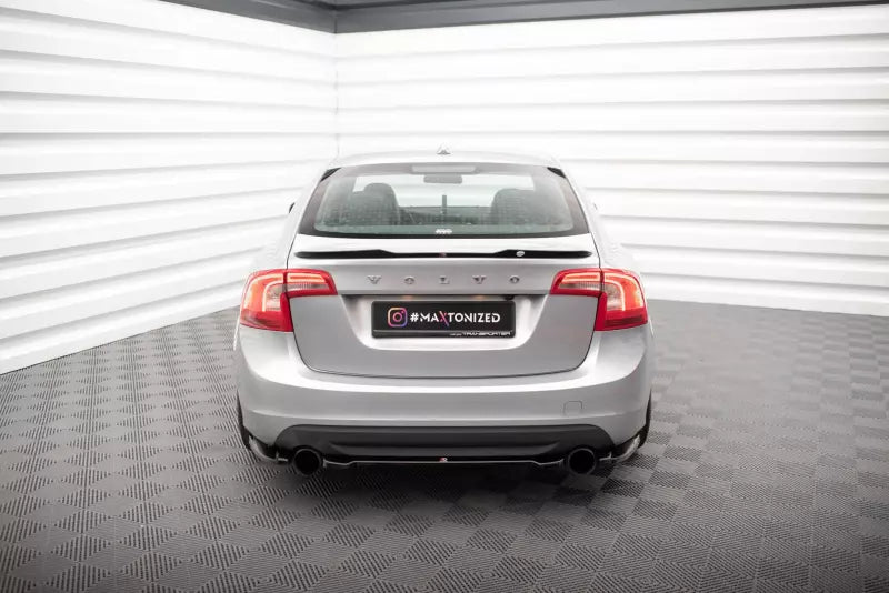 Maxton Design Heckdiffusor für Volvo S60 R-Design Mk2 Hochglanz schwarz – Ansicht 1