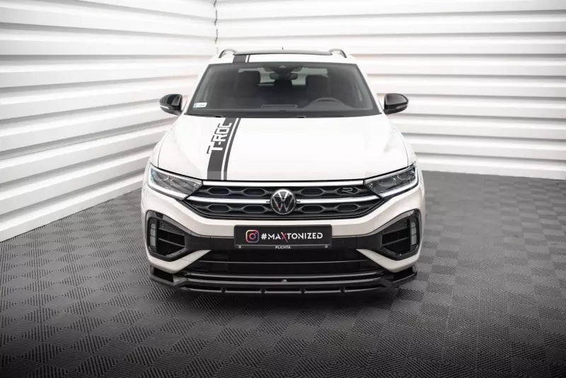 Maxton Design Frontlippe für Volkswagen T-Roc R / R-Line Mk1 Facelift Hochglanz schwarz – Ansicht 2