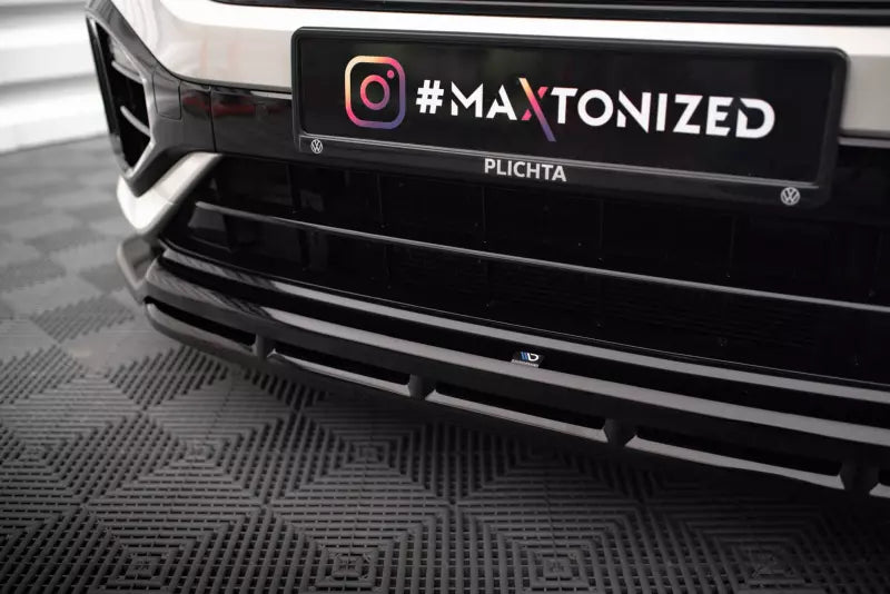 Maxton Design Frontlippe für Volkswagen T-Roc R / R-Line Mk1 Facelift Hochglanz schwarz – Ansicht 3