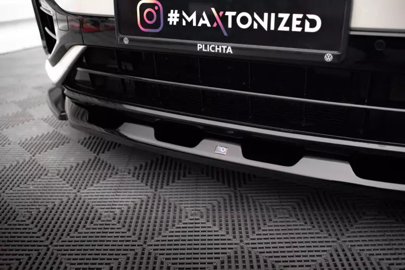 Maxton Design Frontlippe V.2 für Volkswagen T-Roc R / R-Line Mk1 Facelift Hochglanz schwarz – Ansicht 3