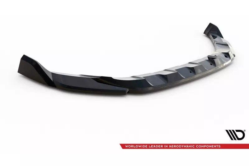 Maxton Design Frontlippe V.2 für Volkswagen T-Roc R / R-Line Mk1 Facelift Hochglanz schwarz – Ansicht 4