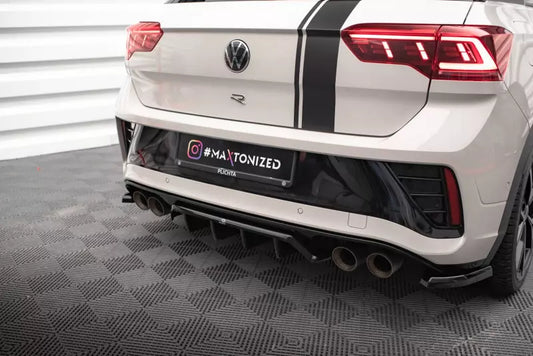 Maxton Design Heckdiffusor DTM Look für Volkswagen T-Roc R / R-Line Mk1 Facelift Hochglanz schwarz – Ansicht 1
