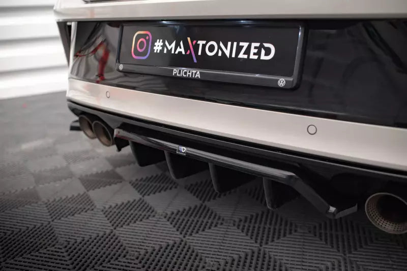 Maxton Design Heckdiffusor DTM Look für Volkswagen T-Roc R / R-Line Mk1 Facelift Hochglanz schwarz – Ansicht 3