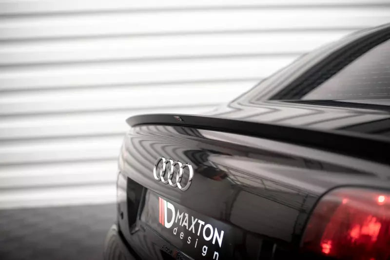 Maxton Design Heckspoiler Lippe für Audi A4 Limousine S-Line B7 Hochglanz schwarz – Ansicht 3