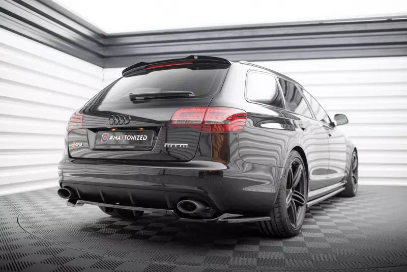 Maxton Design Heckdiffusor DTM Look fürAudi RS6 Avant C6 Hochglanz schwarz – Ansicht 2